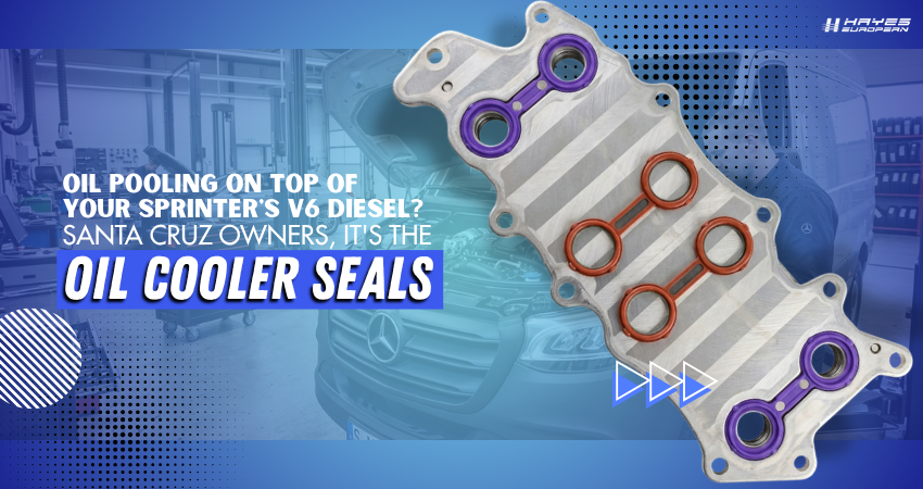 Oil Pooling on Top of Your Sprinter's V6 Diesel Santa Cruz Owners, It's the Oil Cooler Seals