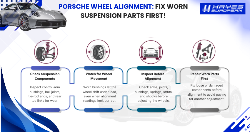 Porsche Wheel Alignment - Fix Worn Suspension Parts First!